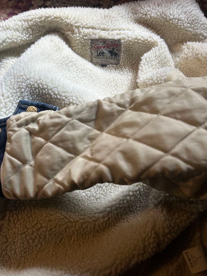 り*く様 最終値下げ 希少Lee 濃紺ボアデニムStorm Rider size