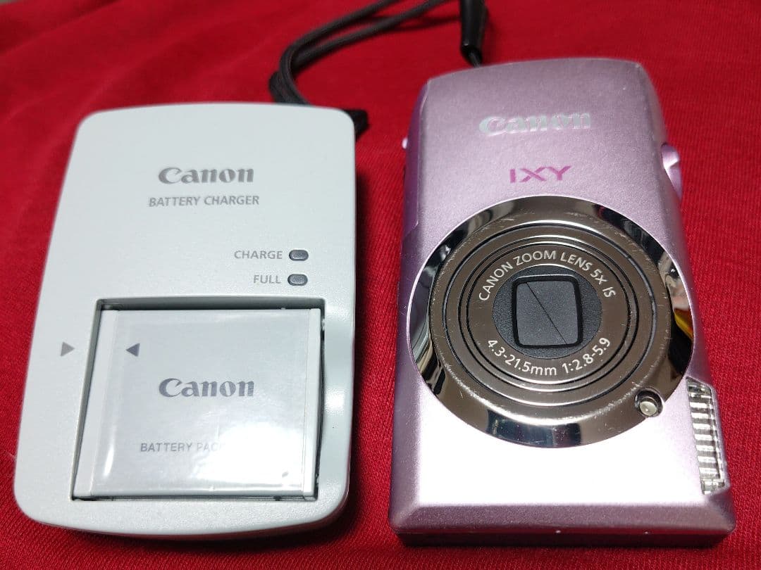 CANON IXY 10S ピンク 取説・メモリーカード付き