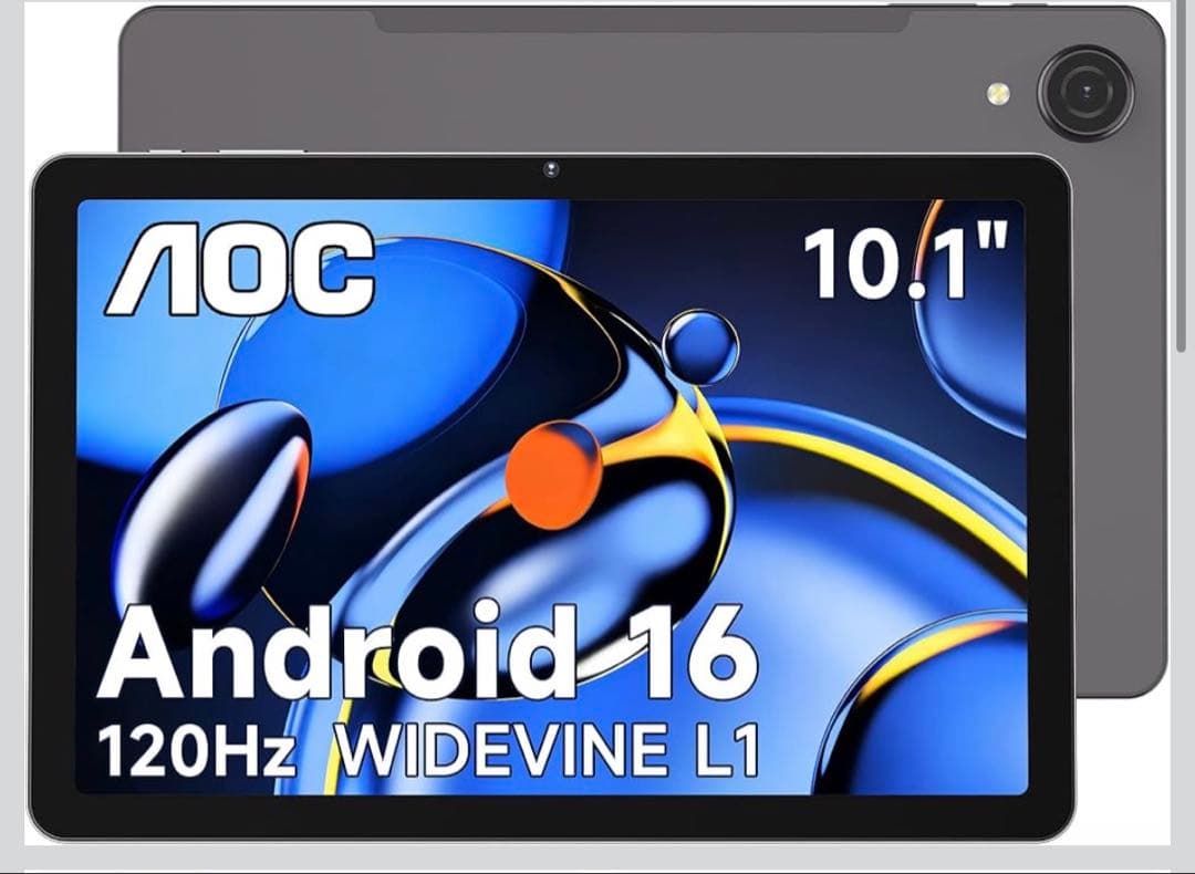 最新Android 16搭載 AOC M10タブレット国内正規品 10インチ