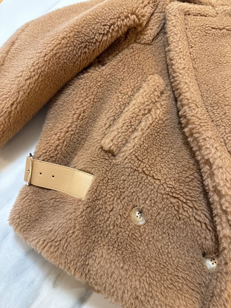 【美品 】マックスマーラ　テディジャケット　キャメル