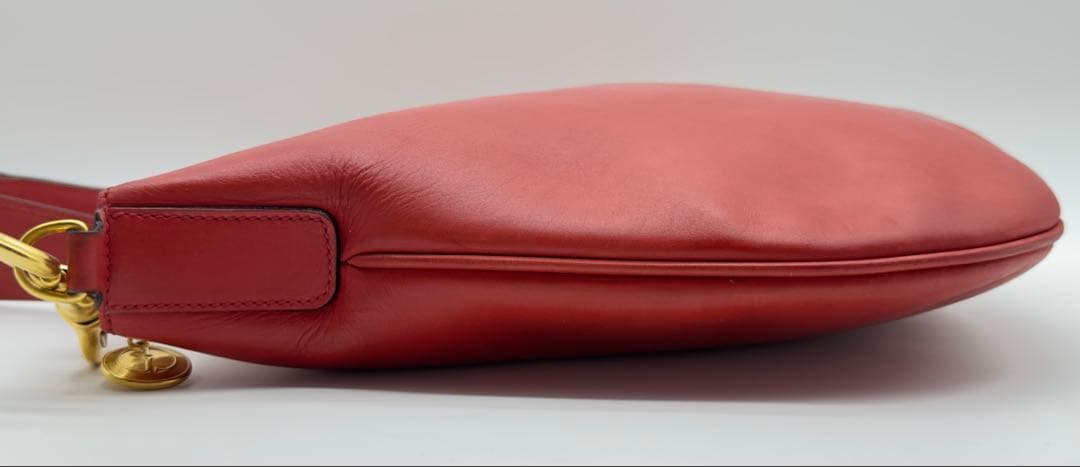 オールドグッチ バッグ 鞄 レザー クロスボディ 斜めがけ レッド 赤