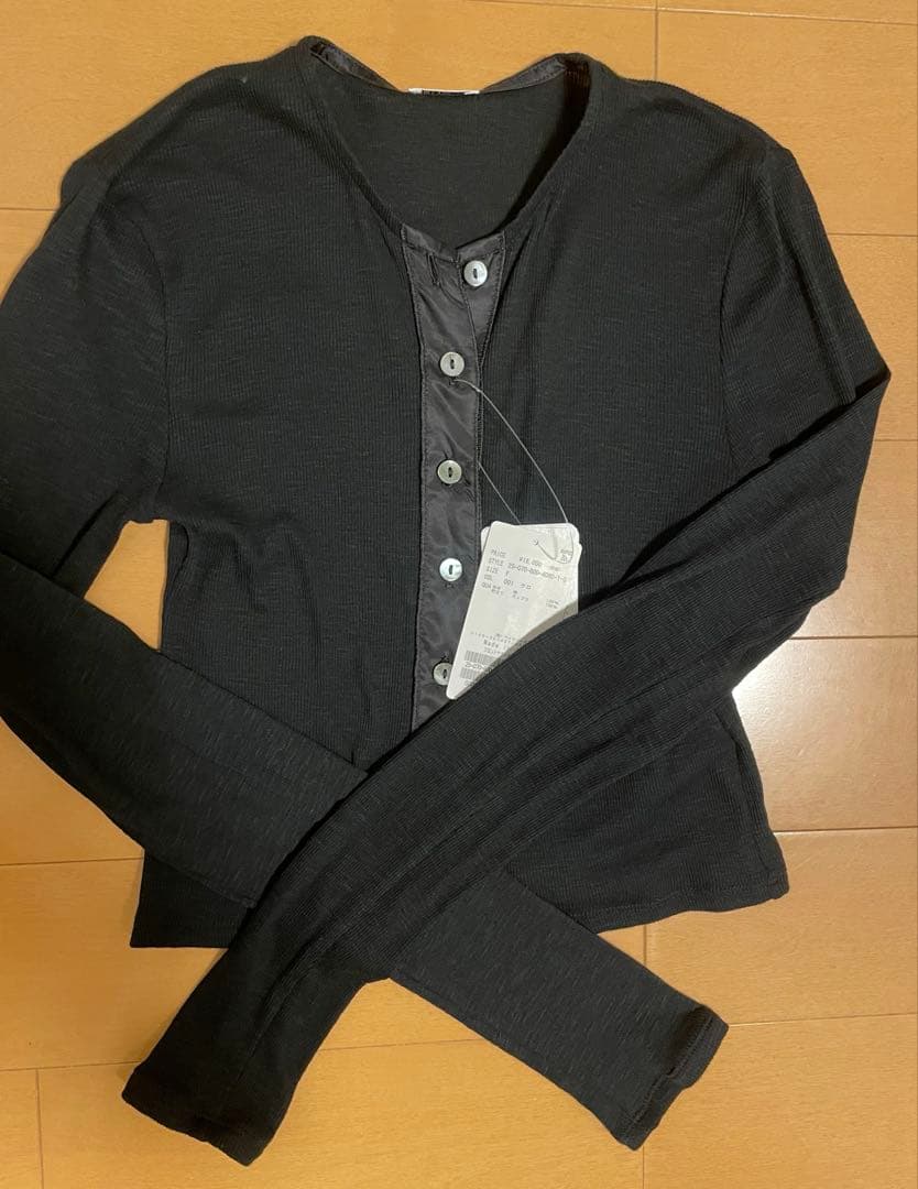 エディットフォールル　front satin cardigan