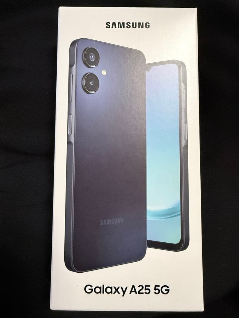 ung Galaxy A25 5G BLACK本体新品未開封品