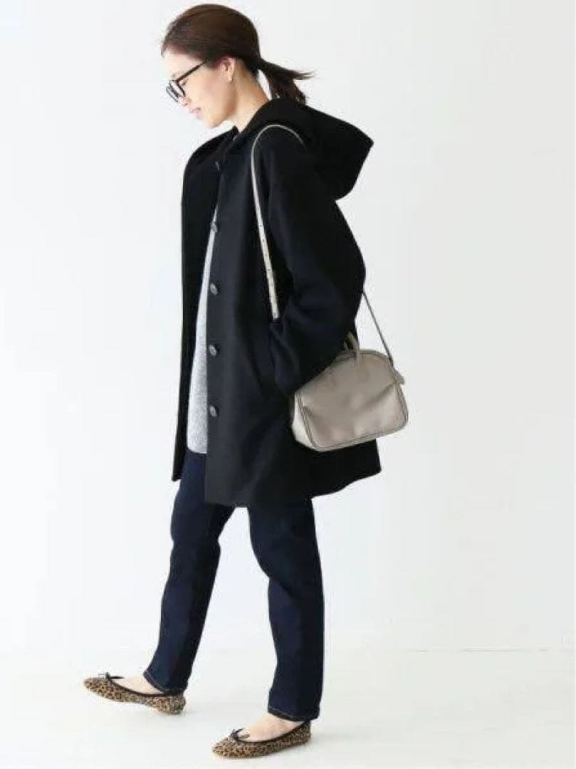 SLOBE IENA ソフトメルトンショートフードコート 未着用 スローブイエナ