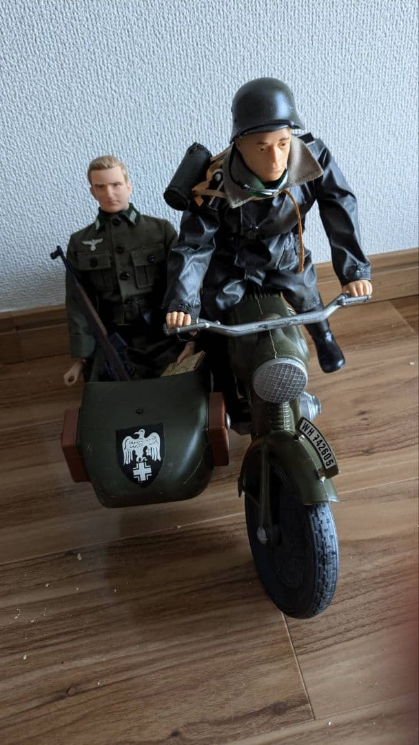 超激レア!! ミリタリー バイク ドイツ軍 コンバットジョー GI フィギュア