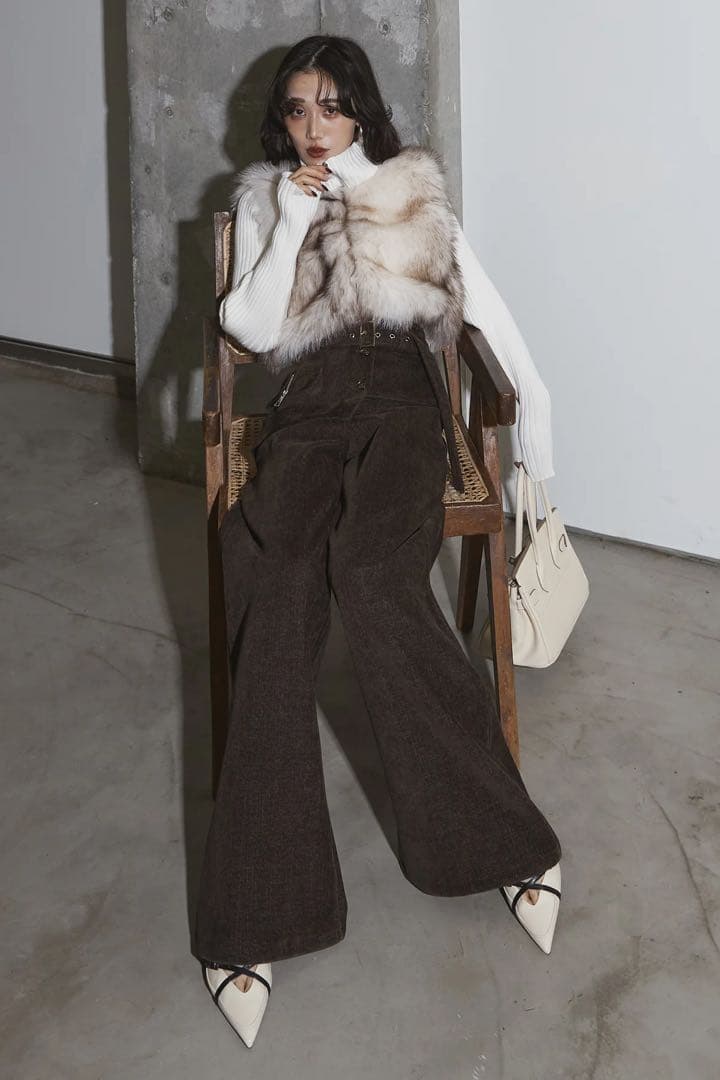 【ANDREA&Co】ファードッキングZIPニット