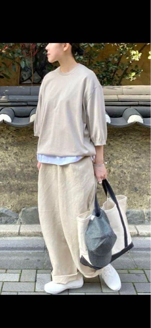 カフェオレ☆ボウル 様☆ジャーナル　ポプリンワッシャー イージーパンツ