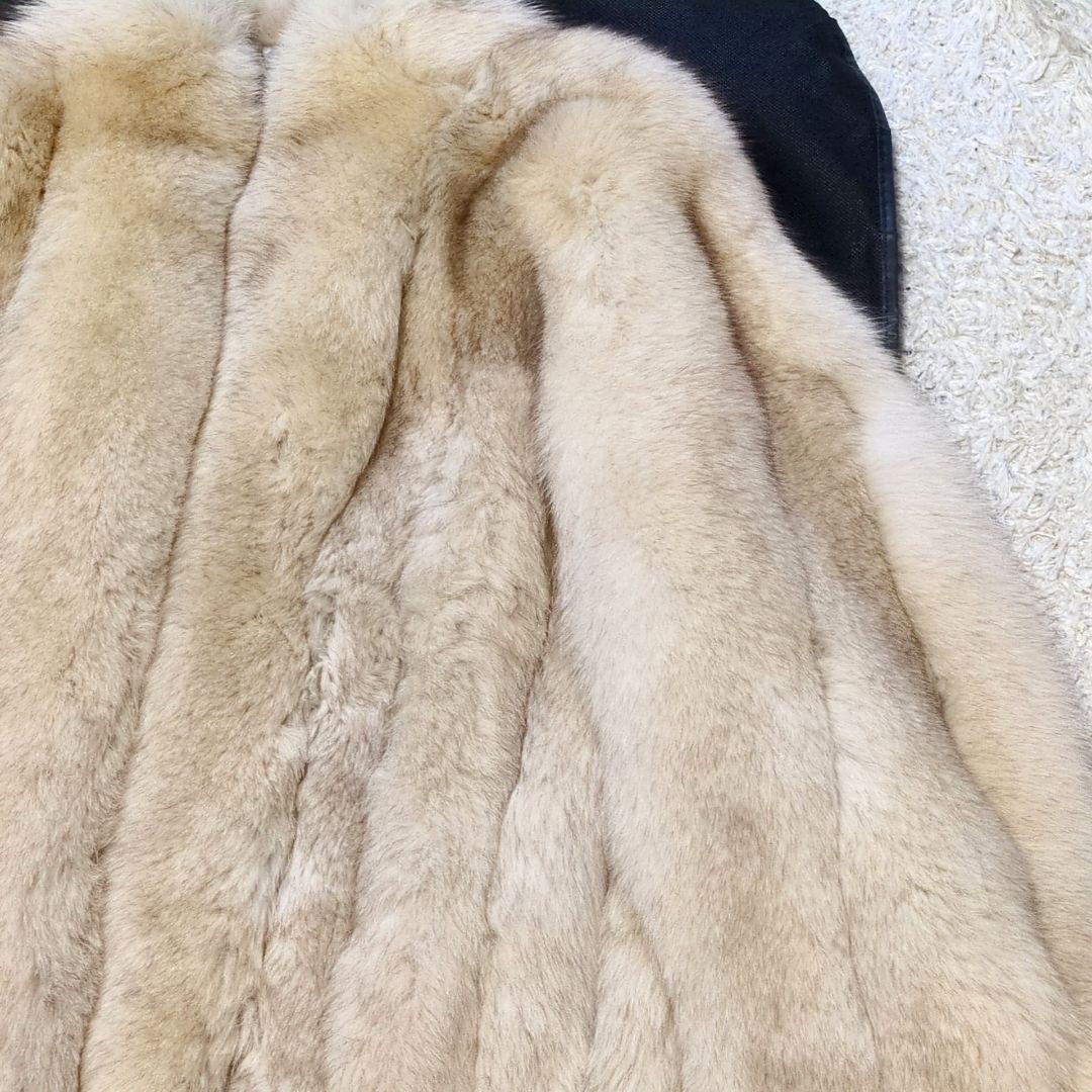 2-70【高級毛皮】フォックスファーコート　ボリューミー