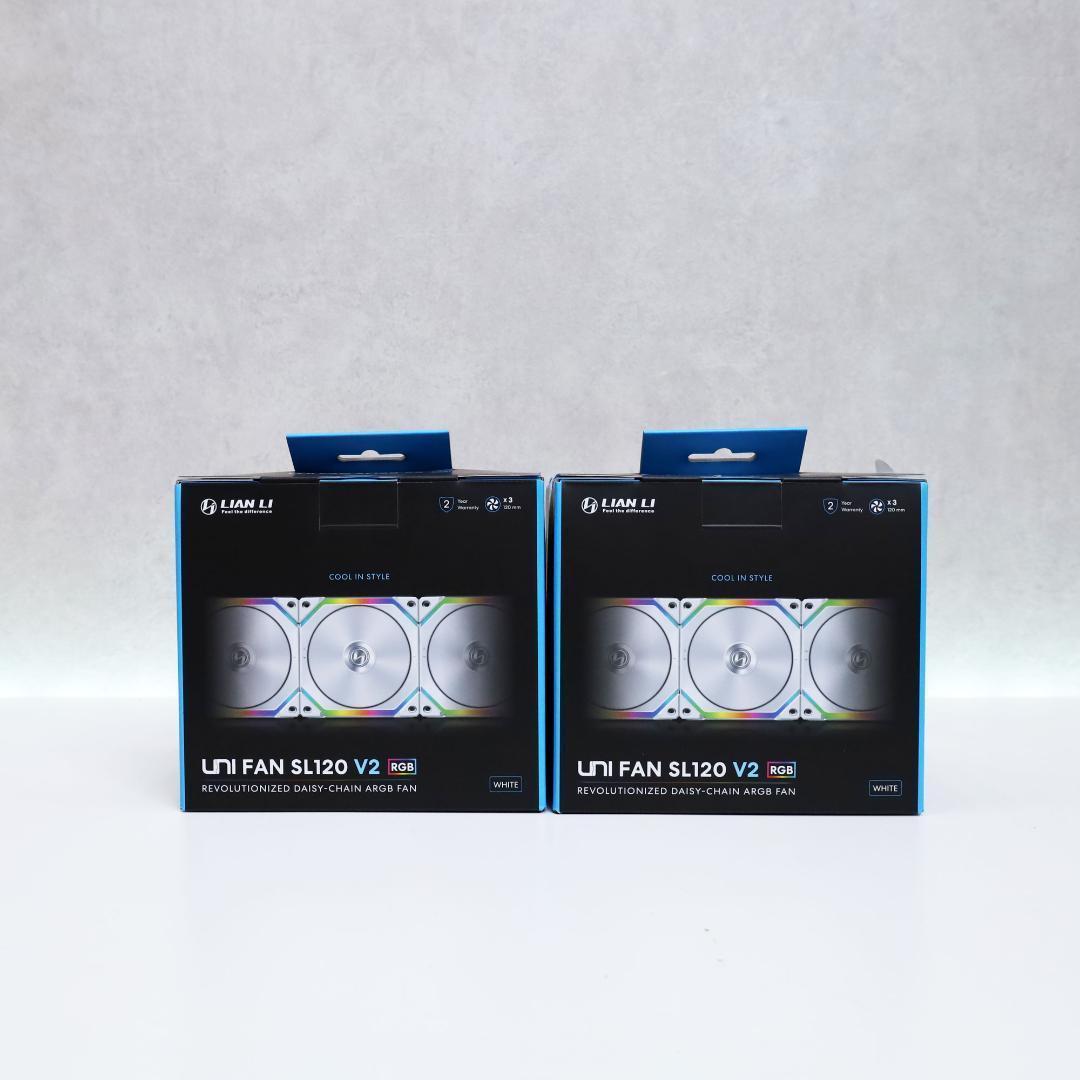 LIAN LI UNI FAN SL120 V2 WT 3個入×1個　⑪