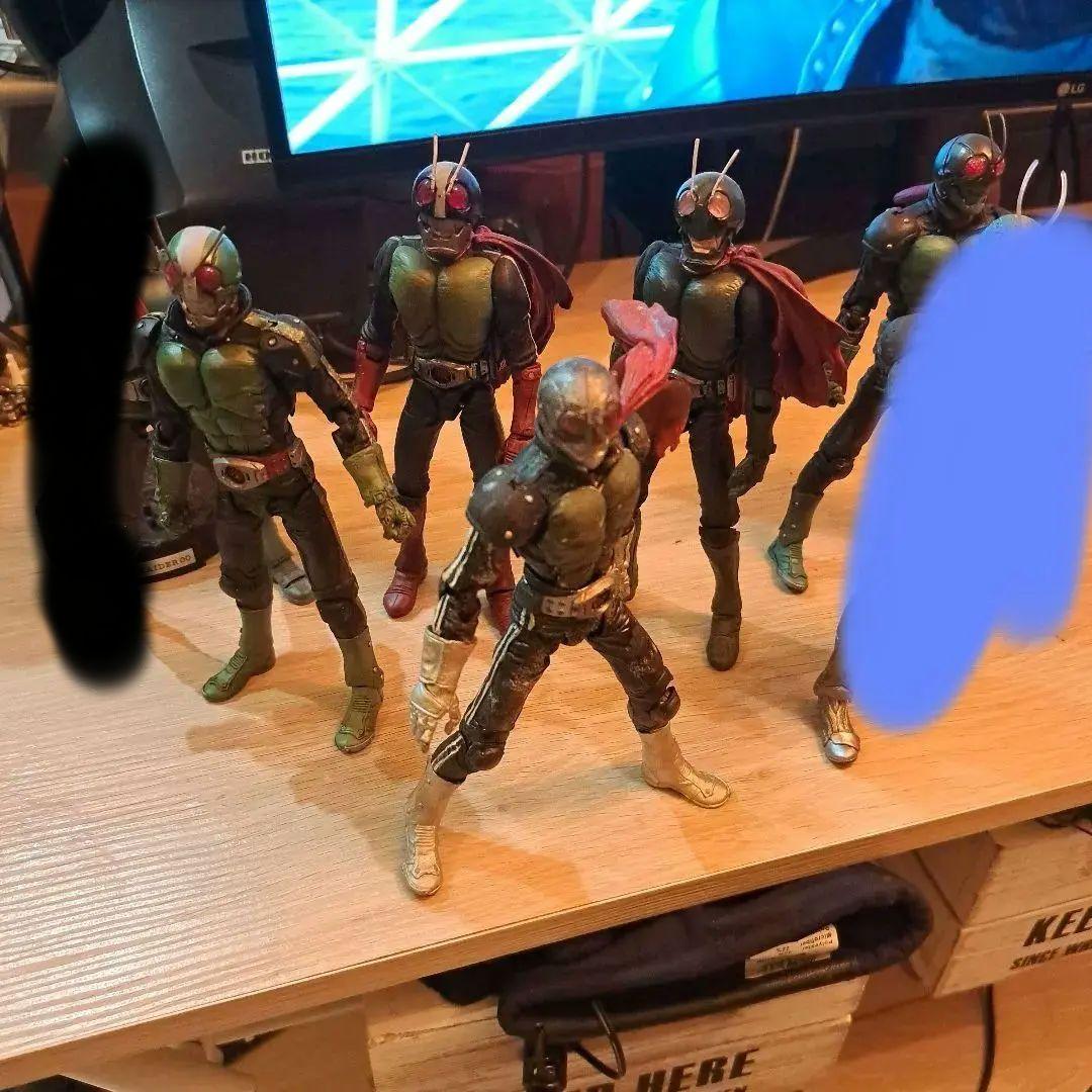 S.I.C. 「昭和仮面ライダーセット」バイク4台(1台素人改造)