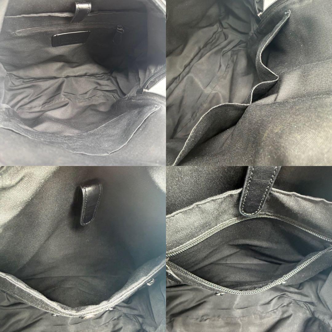 COACH コーチ リュック PVC ブラック シグネチャー チャールズ 大容量