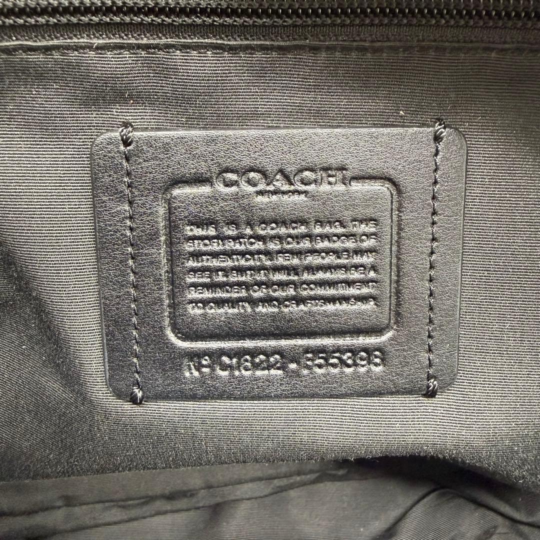 COACH コーチ リュック PVC ブラック シグネチャー チャールズ 大容量