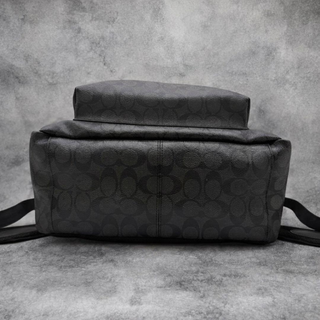 COACH コーチ リュック PVC ブラック シグネチャー チャールズ 大容量