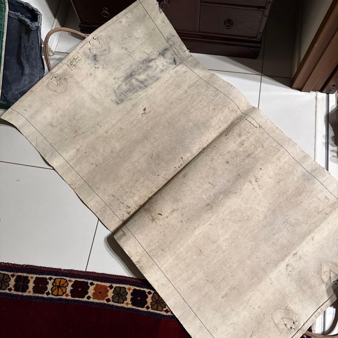 60's L.L.Bean ログキャリー 薪用 筆記体タグ Vintage