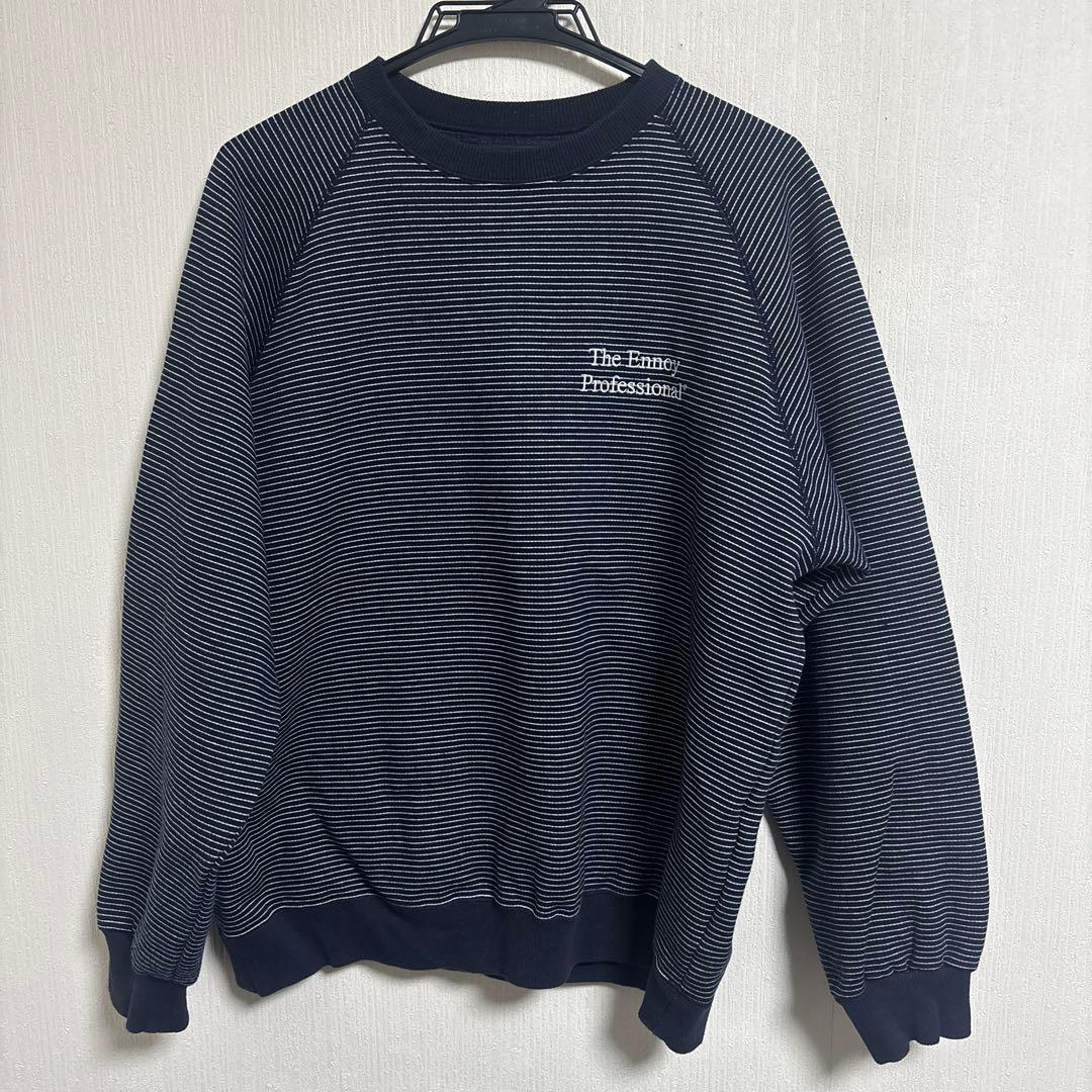 ennoy ENNOY エンノイ BORDER CREW NECK SWEAT