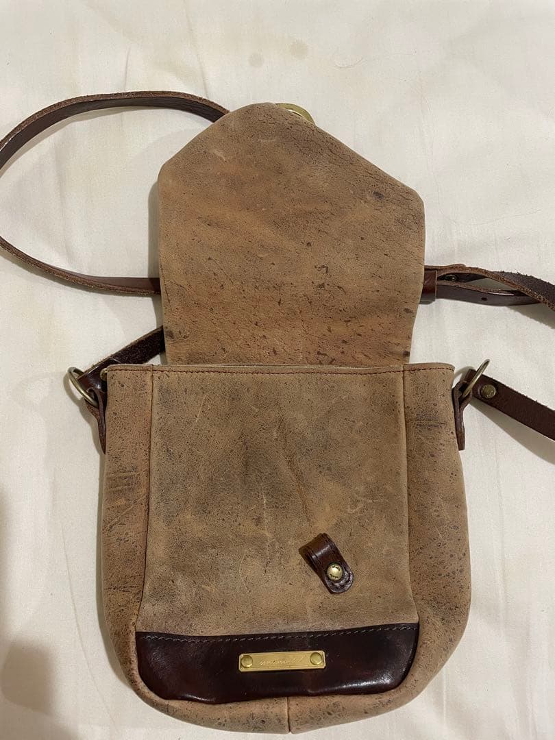 Ryu continental ショルダーバッグ　クーズーレザー