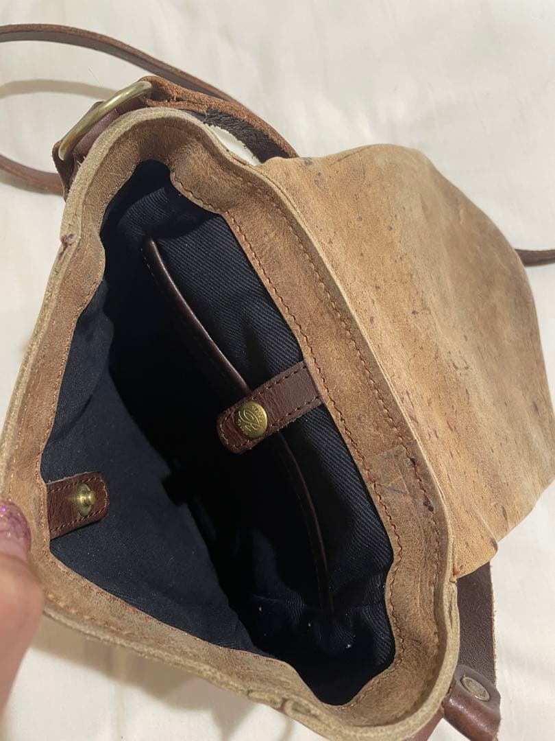 Ryu continental ショルダーバッグ　クーズーレザー