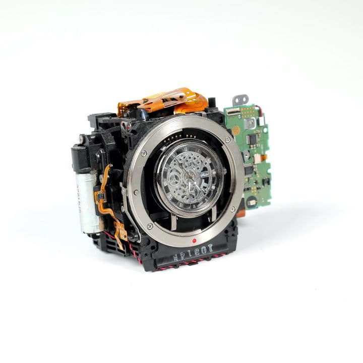 ハンドメイド　カメラ型置時計