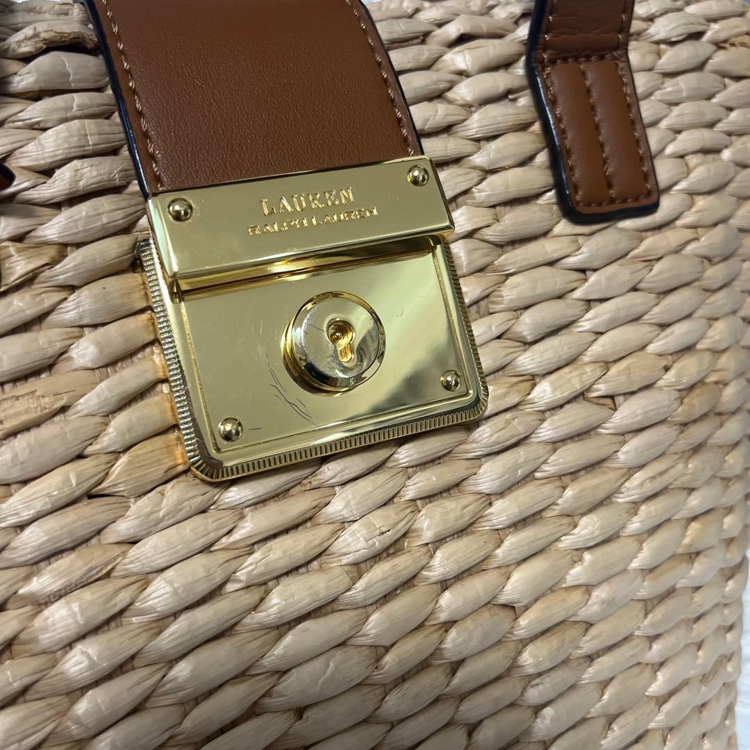 ローレンラルフローレン 2wayミニか ごバッグショルダー ブラウン