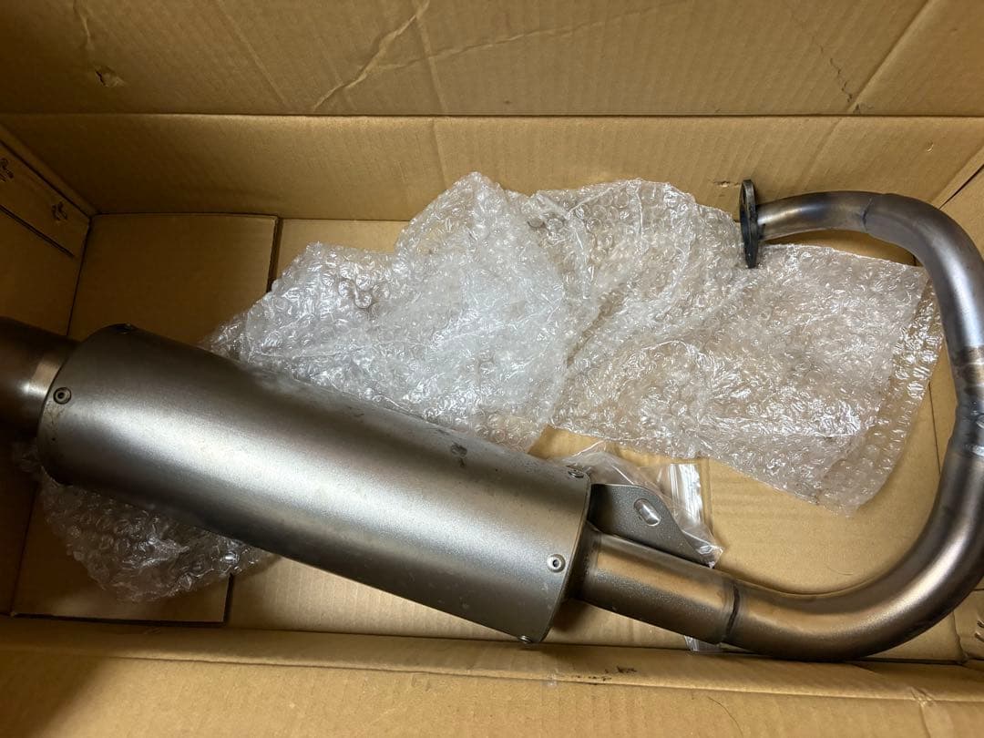 スーパーディオ　af27 af28ステンレス マフラー 取り付け金具付き