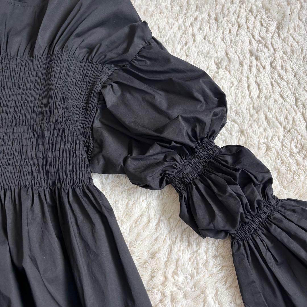 Hormeホルメ　キャンディスリーブシャーリングブラウス　サイズフリー黒　完売品