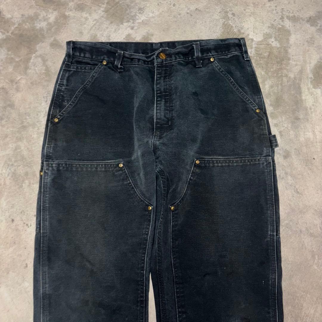 <BLACK>Carhartt ダブルニー W34 L32