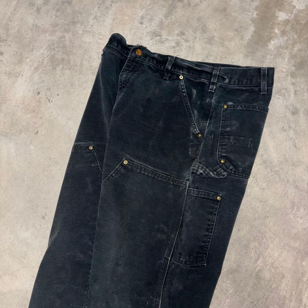 <BLACK>Carhartt ダブルニー W34 L32