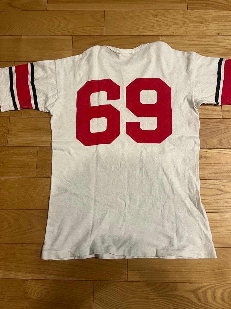 【USA製】 1960s Champion ランタグフ ットボールTシャツXL