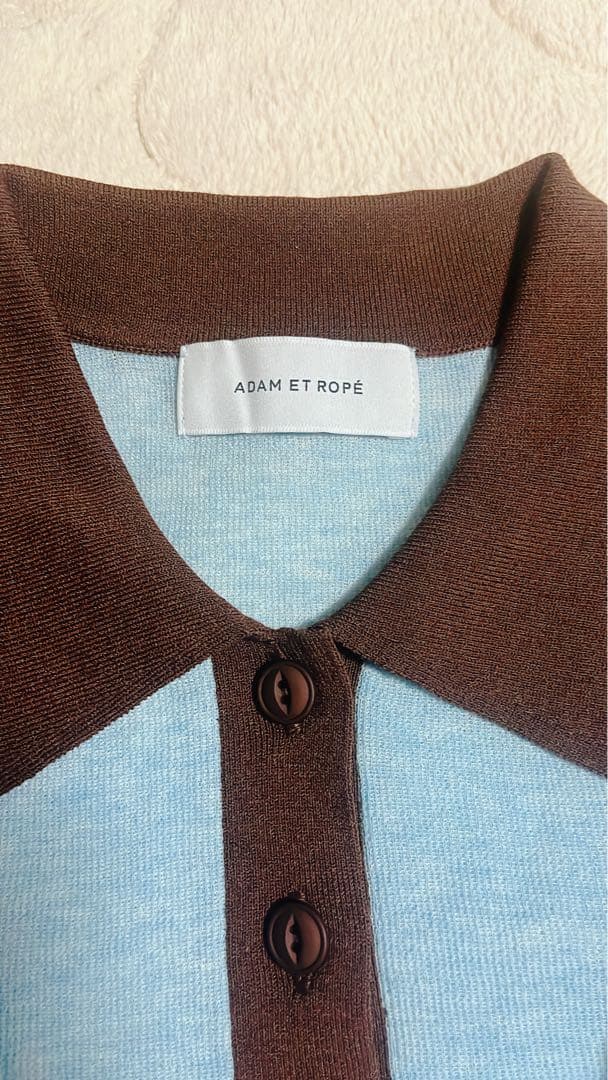 miuwADAM ET ROPÉ ラミーニットポロシャツ