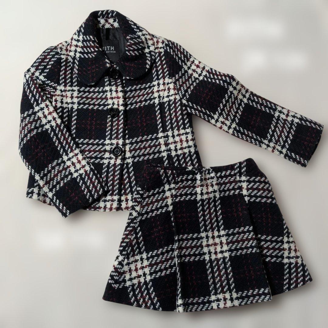 専用 FITH セットアップ スーツ ジャケット スカート 110-120 美品