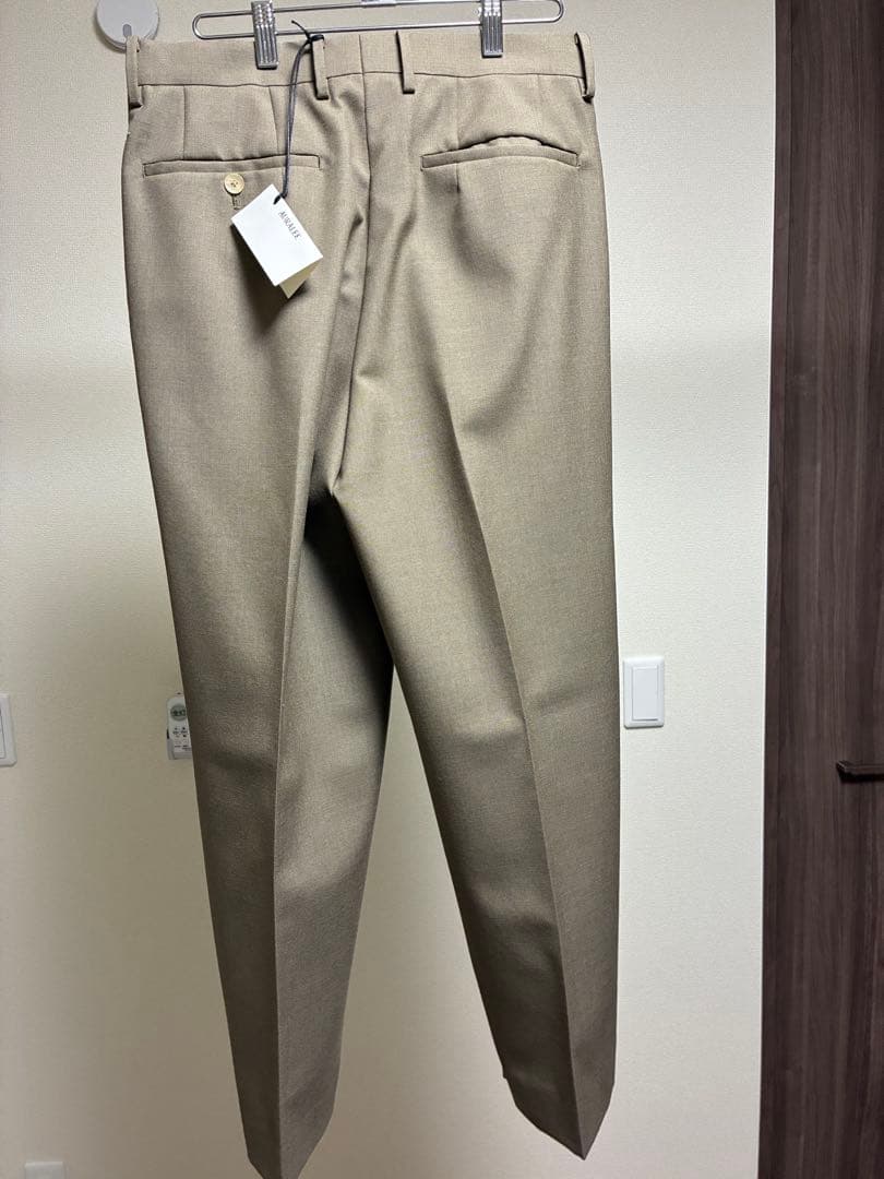 未使用タグ付AURALEE BLUEFACED WOOL WIDE SLACKS