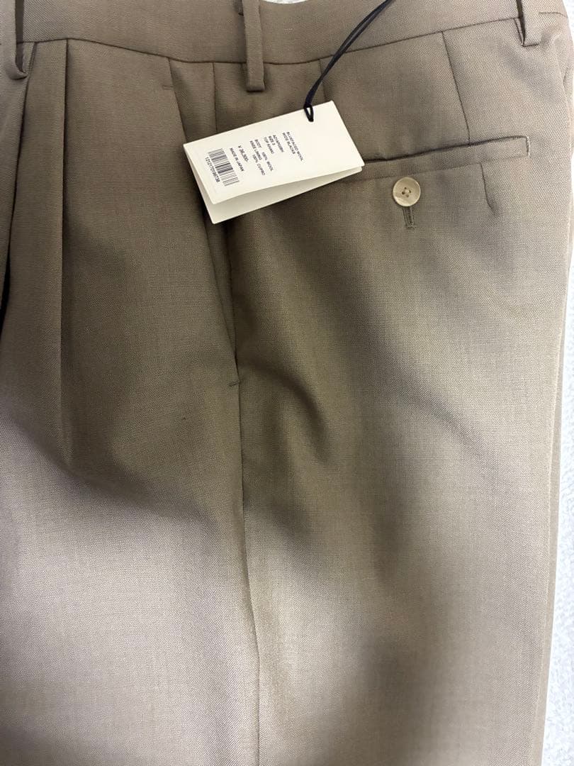 未使用タグ付AURALEE BLUEFACED WOOL WIDE SLACKS