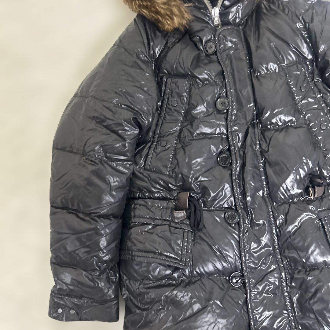 【美品】モンクレール アンドレ リバーシブルダウンコート ブラック　ファー　L