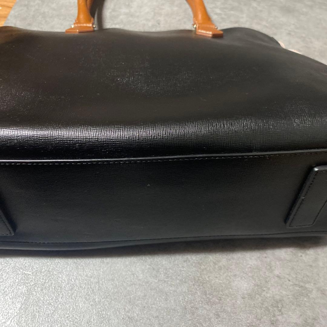 ポールスミス★カラーブロック　レザートートバッグ美品肩掛け可★バイカラー