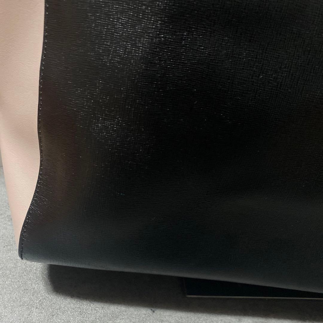 ポールスミス★カラーブロック　レザートートバッグ美品肩掛け可★バイカラー