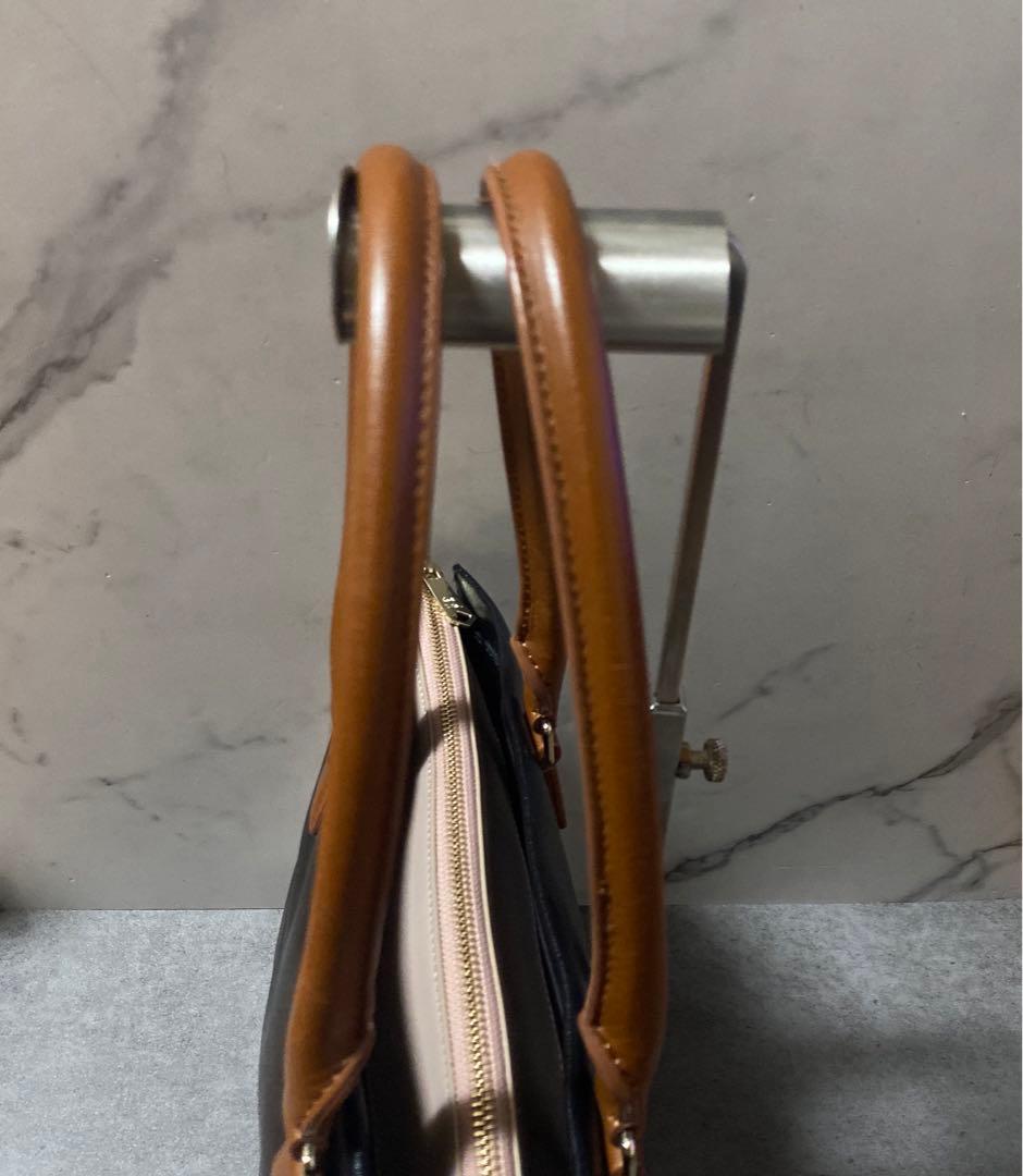 ポールスミス★カラーブロック　レザートートバッグ美品肩掛け可★バイカラー