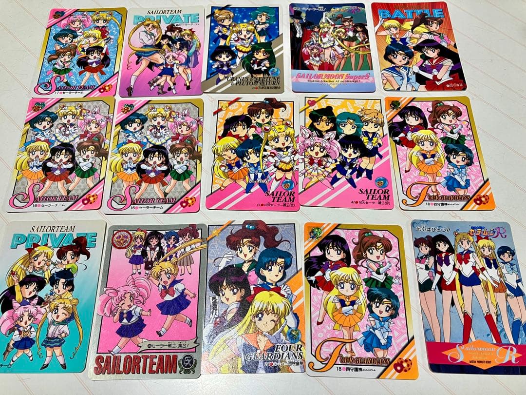 セーラームーン　カード　まとめ売り　214枚セット　希少　1994 1995