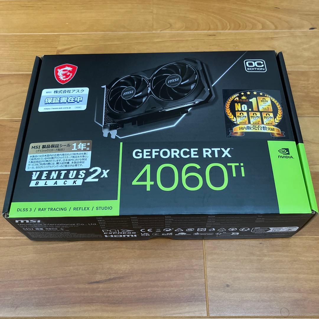 【magritte】MSI GeForce RTX 4060 Ti