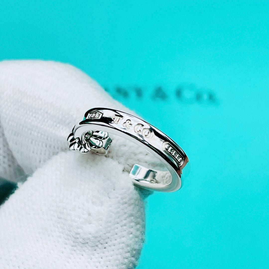 ◇ティファニー◇新品仕上済 1837 ナロー フープ ピアス 片耳用 2.20g