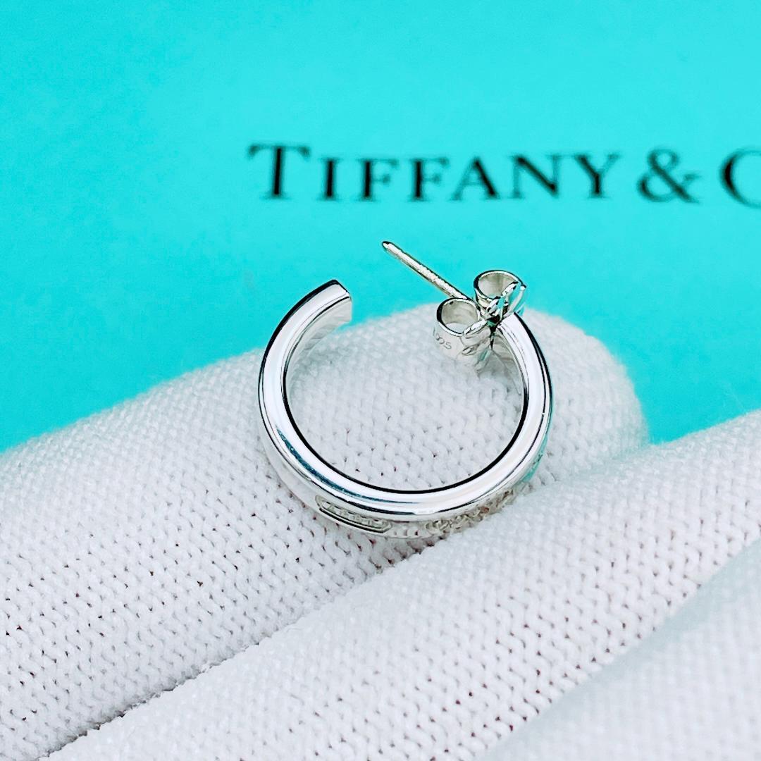 ◇ティファニー◇新品仕上済 1837 ナロー フープ ピアス 片耳用 2.20g