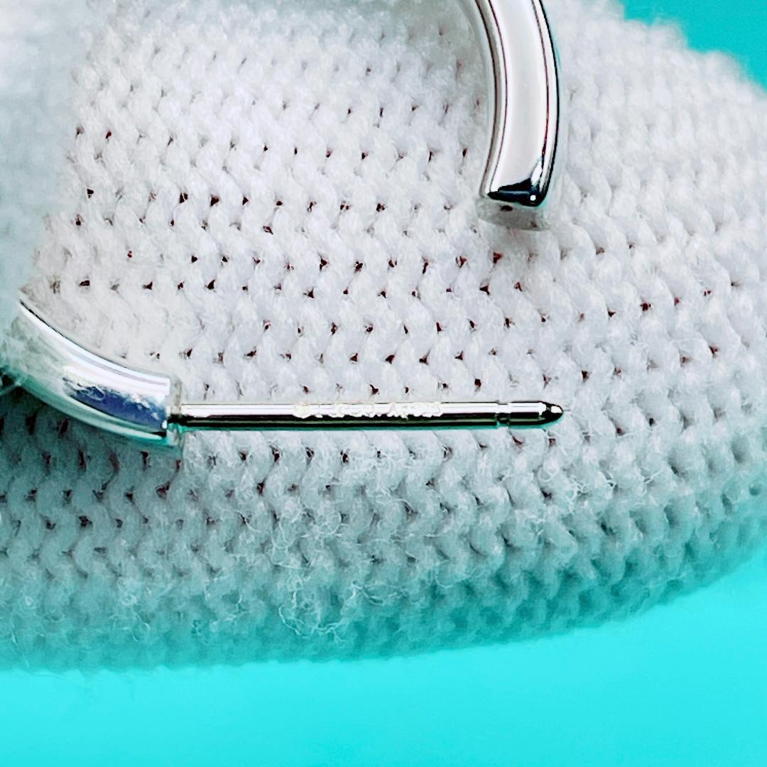 ◇ティファニー◇新品仕上済 1837 ナロー フープ ピアス 片耳用 2.20g