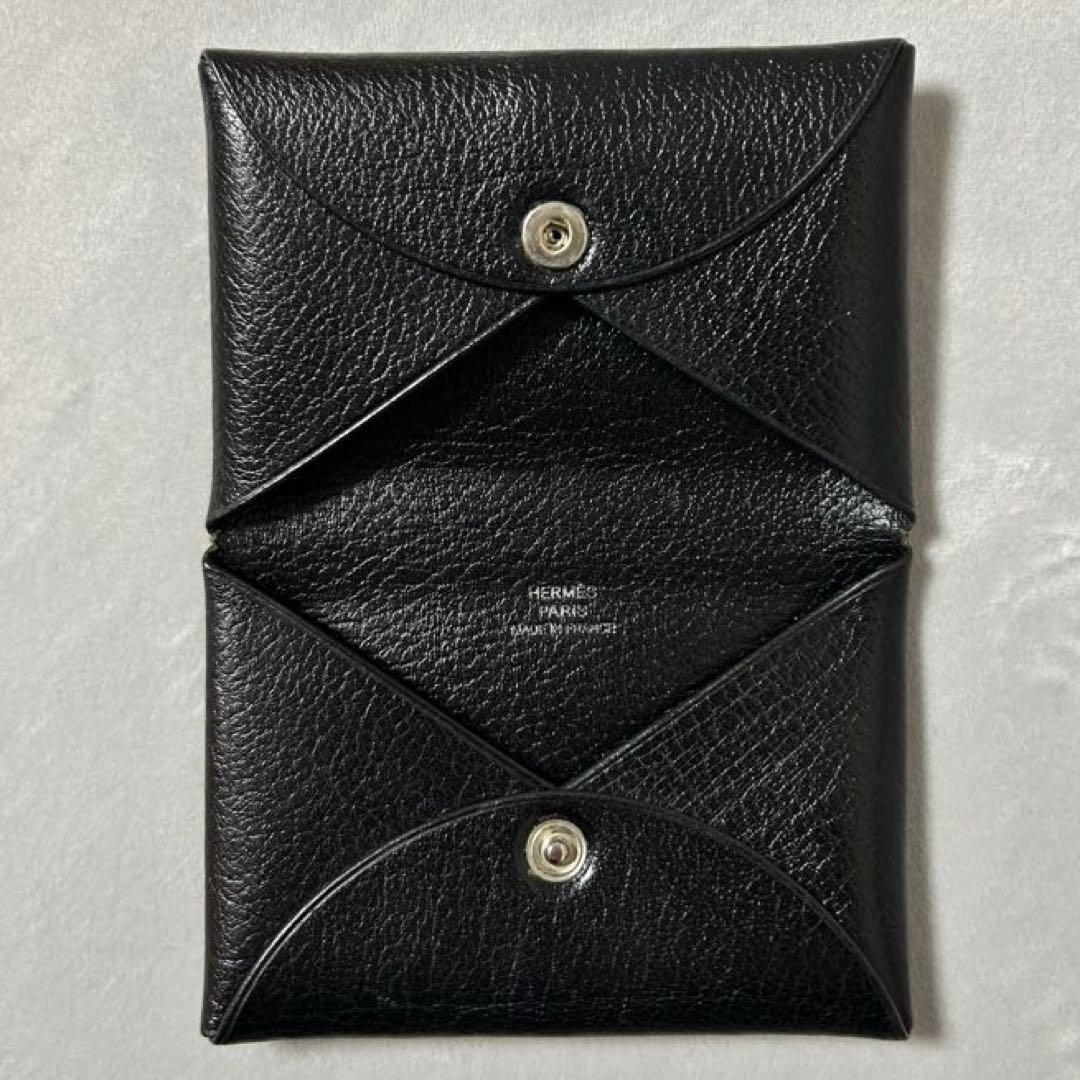HERMES エルメス カルヴィ カードケース 名刺入れ ブラック 黒