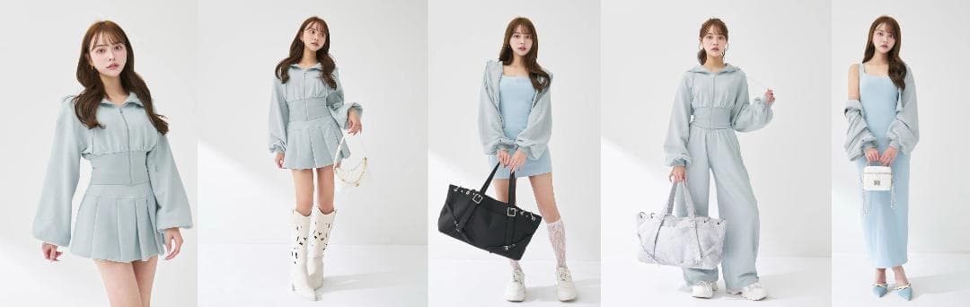 ダーリッチ darich カラーラメスウェットプリーツミニスカート ピンク FL