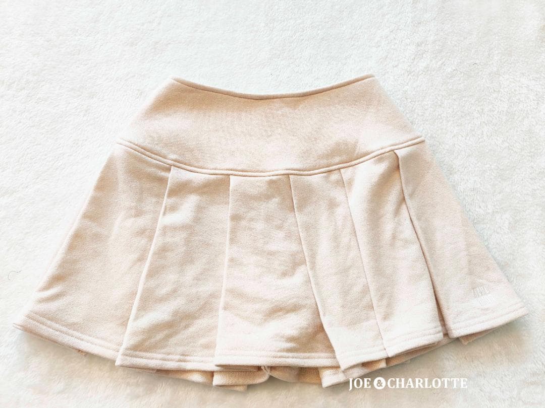 ダーリッチ darich カラーラメスウェットプリーツミニスカート ピンク FL