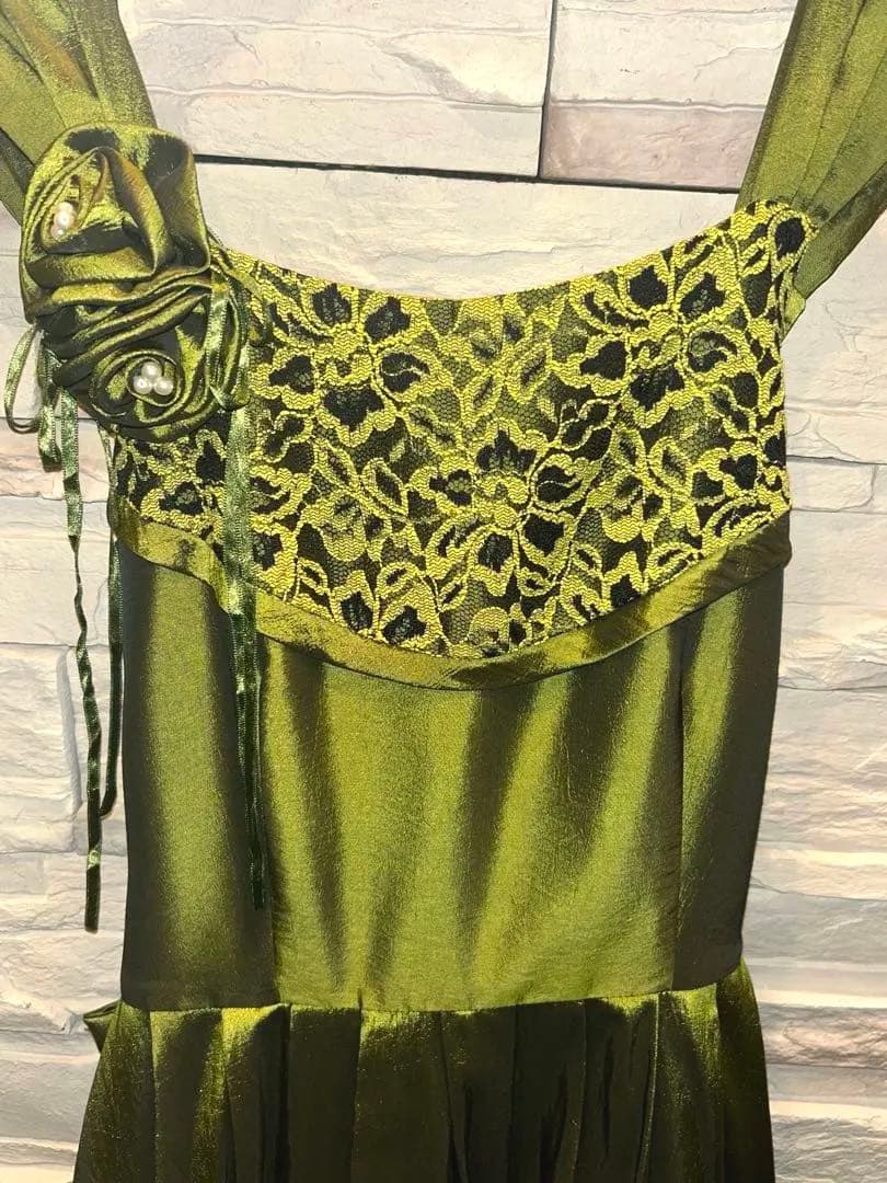 ゆめりすと ドレス 160 オリーブグリーン