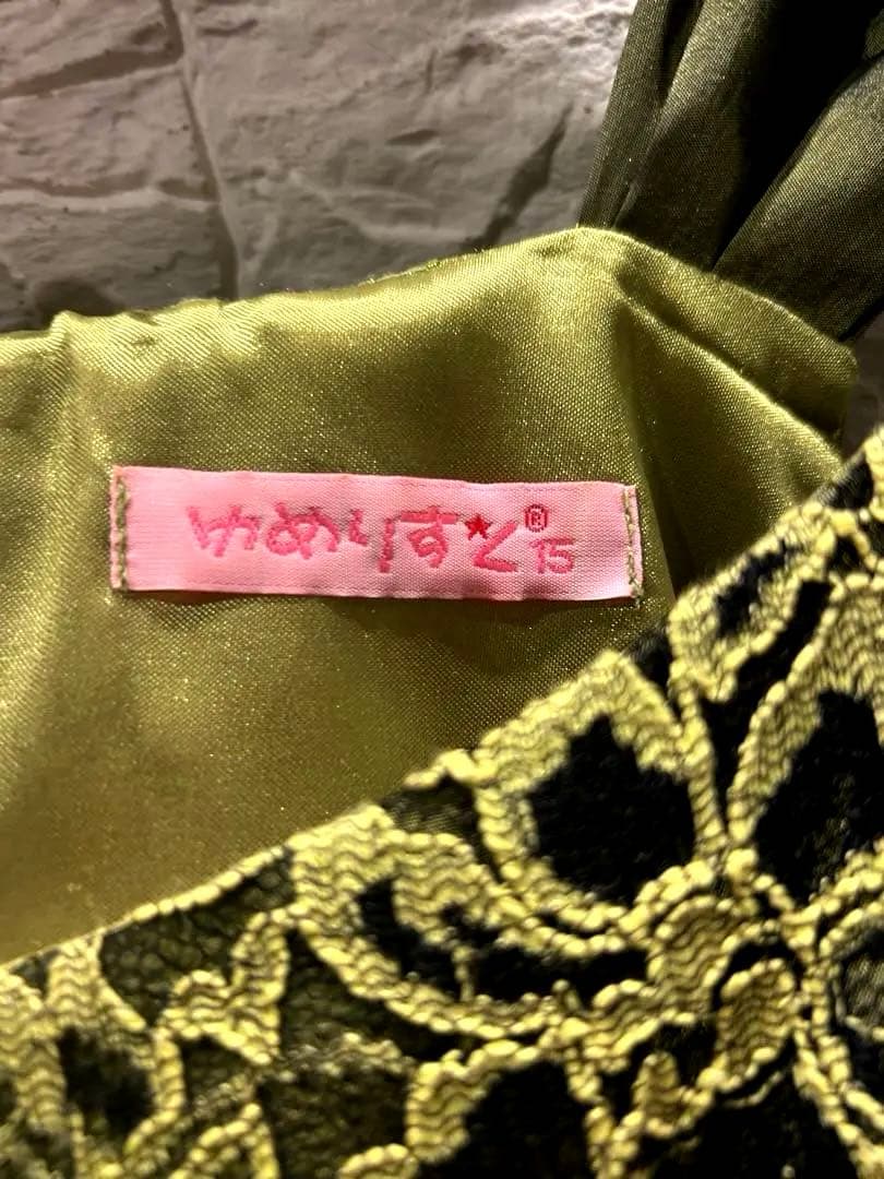 ゆめりすと ドレス 160 オリーブグリーン