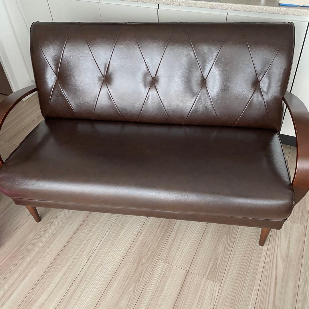 B-COMPANY クールベソファ 2.5人掛け 合成皮革