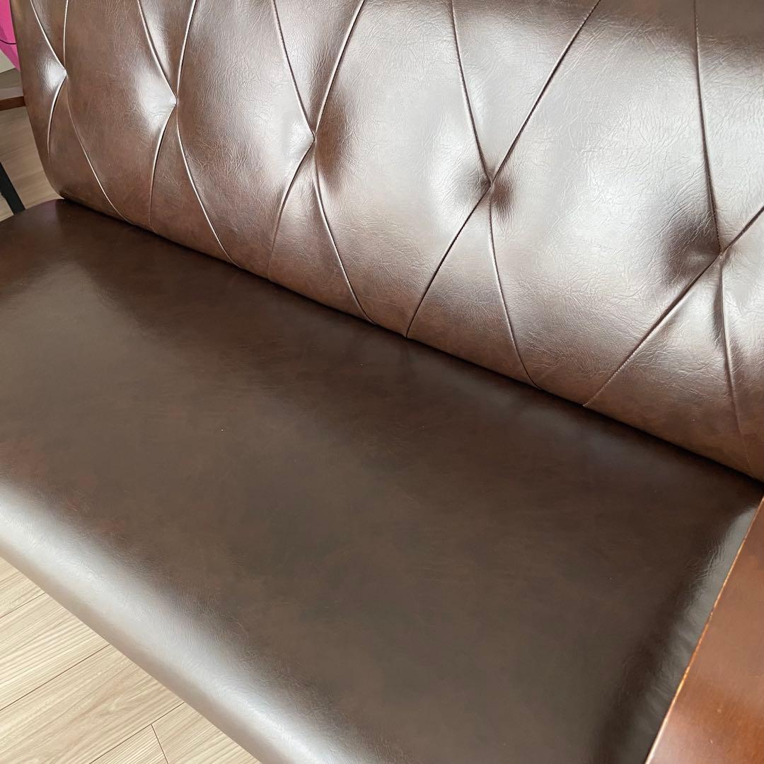 B-COMPANY クールベソファ 2.5人掛け 合成皮革