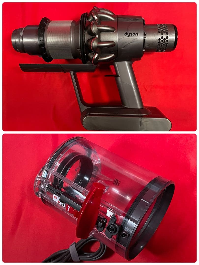 ダイソン⑥V11SV14 ２ヘッドから選択　美品ブルーパイプ　補強型トリガー装着