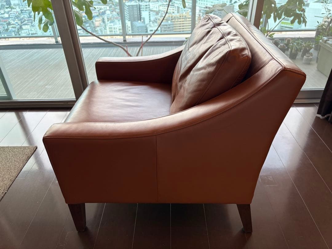RORO 一人掛けソファ　本革　キャメルブラウン
